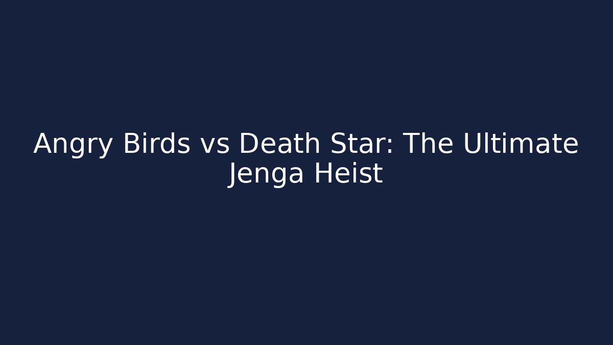Angry Birds vs Death Star: The Ultimate Jenga Heist