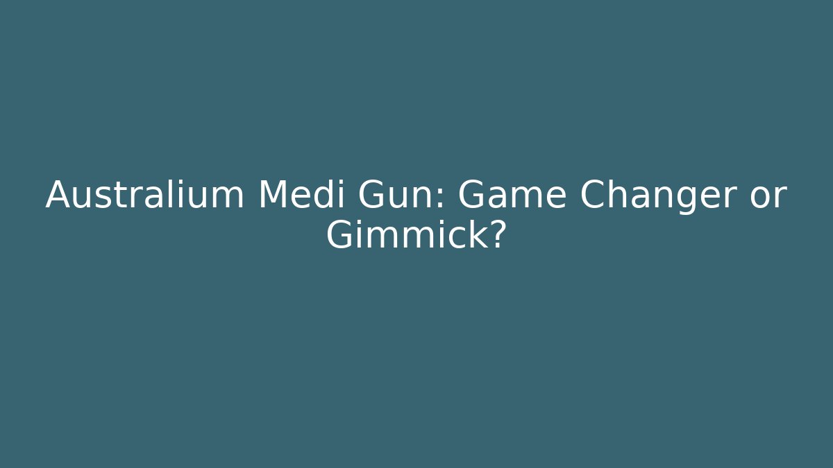 Australium Medi Gun: Game Changer or Gimmick? - Create More Assets
