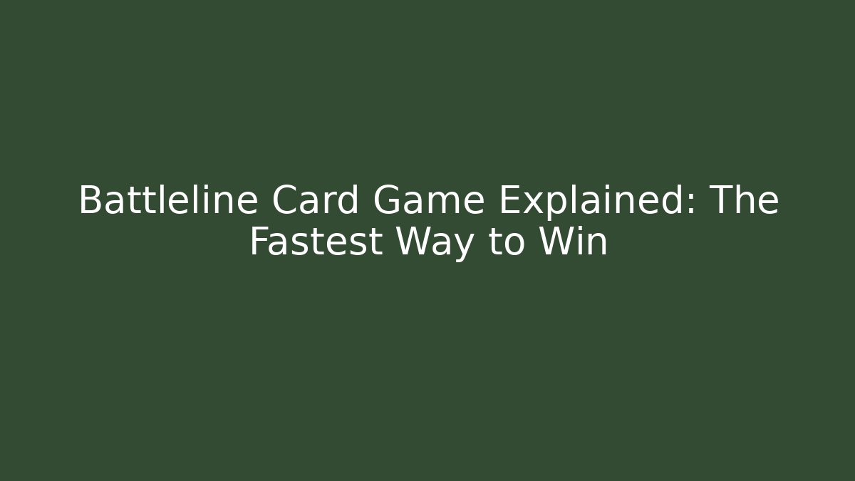 Battleline Card Game Explained: The Fastest Way to Win