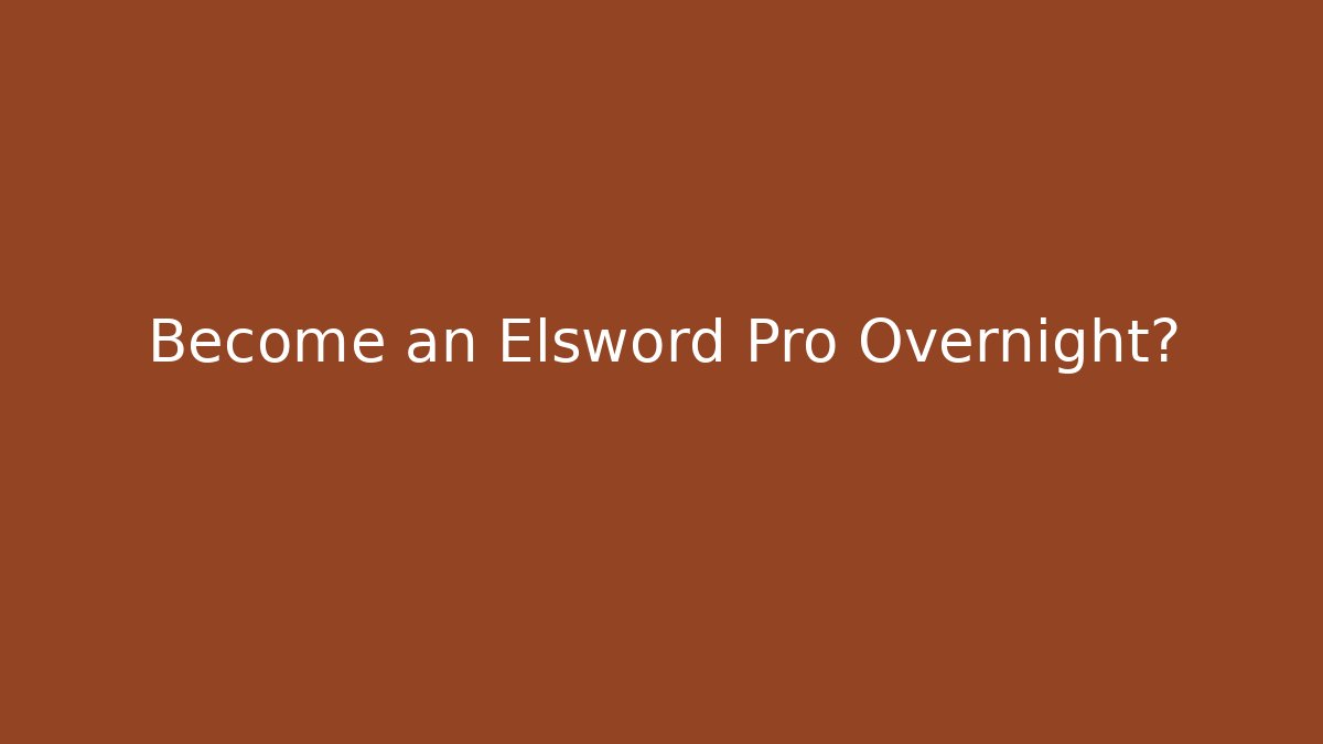 Become an Elsword Pro Overnight? - Create More Assets