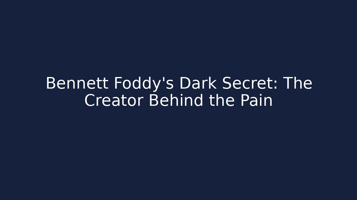 Bennett Foddy's Dark Secret: The Creator Behind the Pain