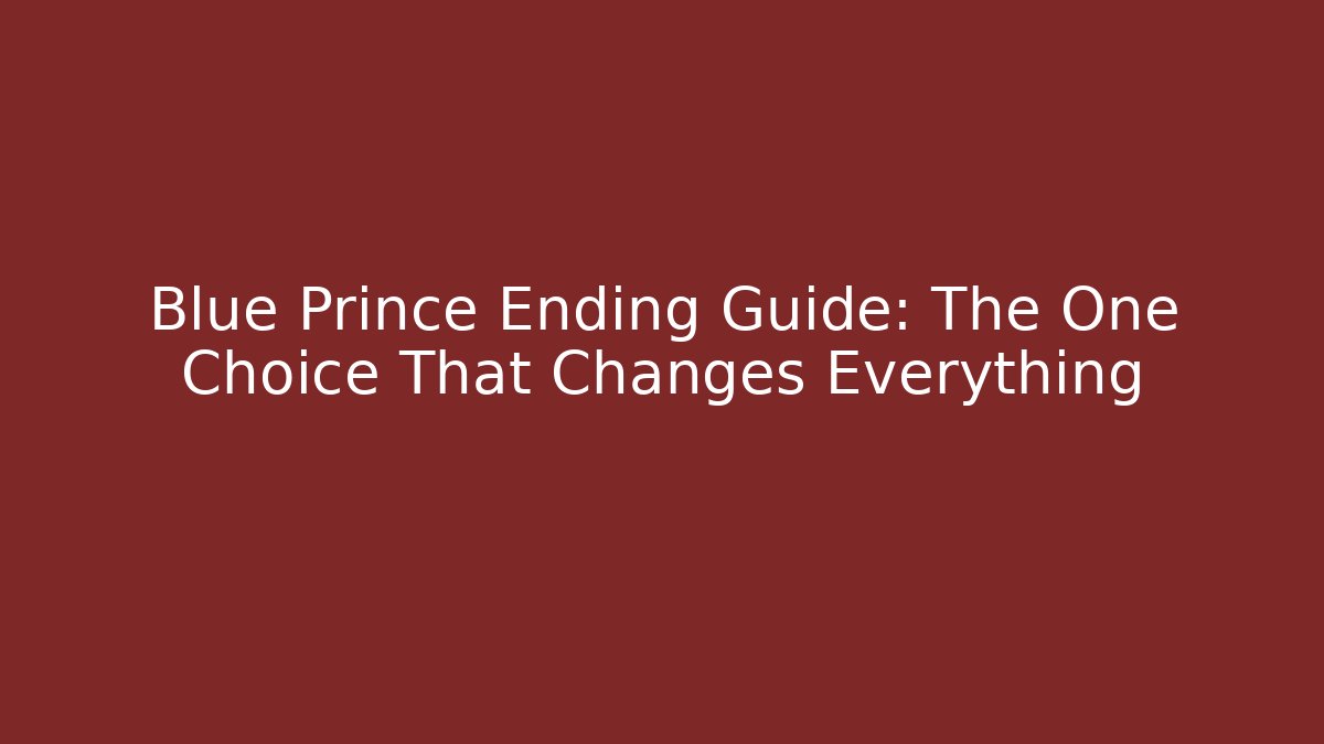 Blue Prince Ending Guide: The One Choice That Changes Everything