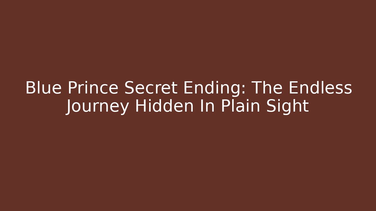 Blue Prince Secret Ending: The Endless Journey Hidden In Plain Sight