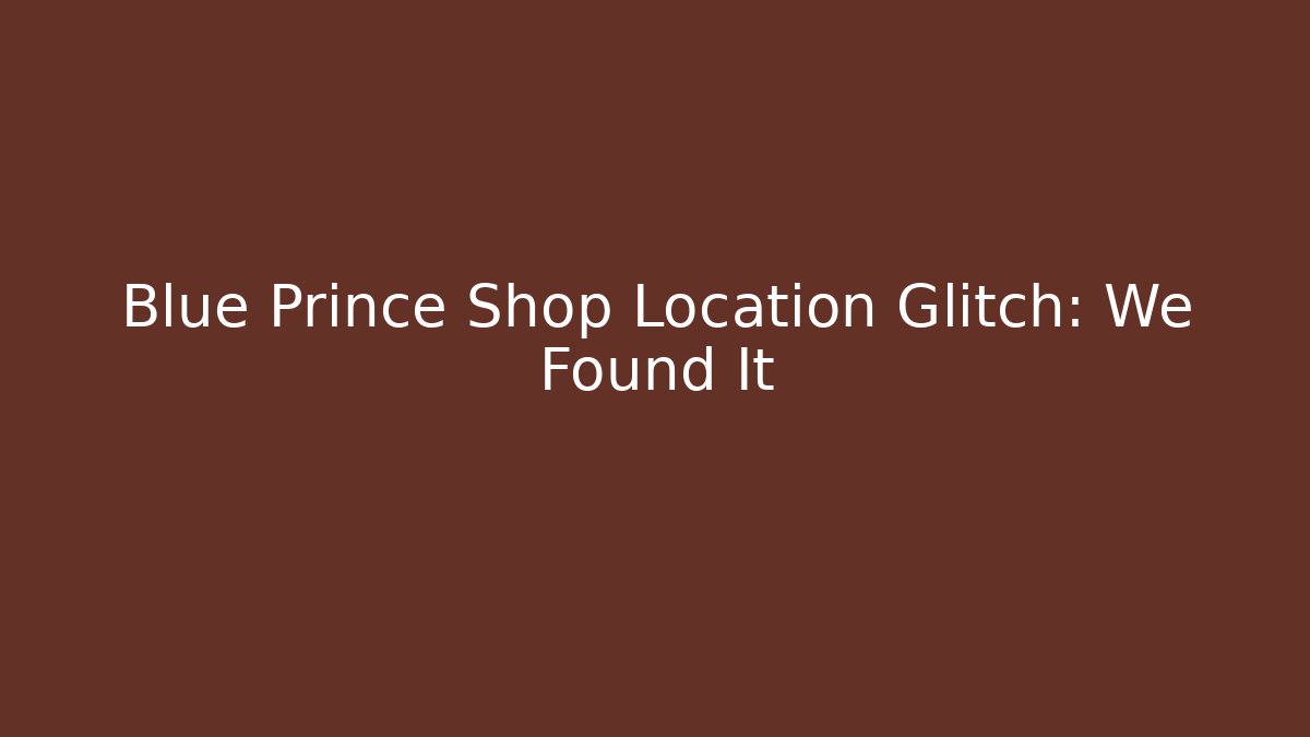 Blue Prince Shop Location Glitch: We Found It