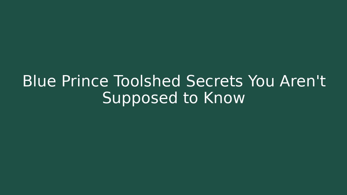 Blue Prince Toolshed Secrets You Aren’t Supposed to Know