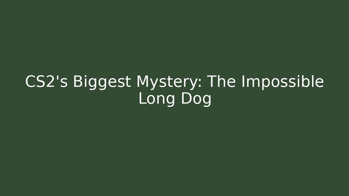 CS2's Biggest Mystery: The Impossible Long Dog