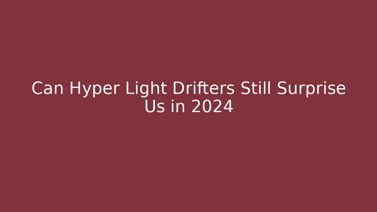 Can Hyper Light Drifters Still Surprise Us in 2024