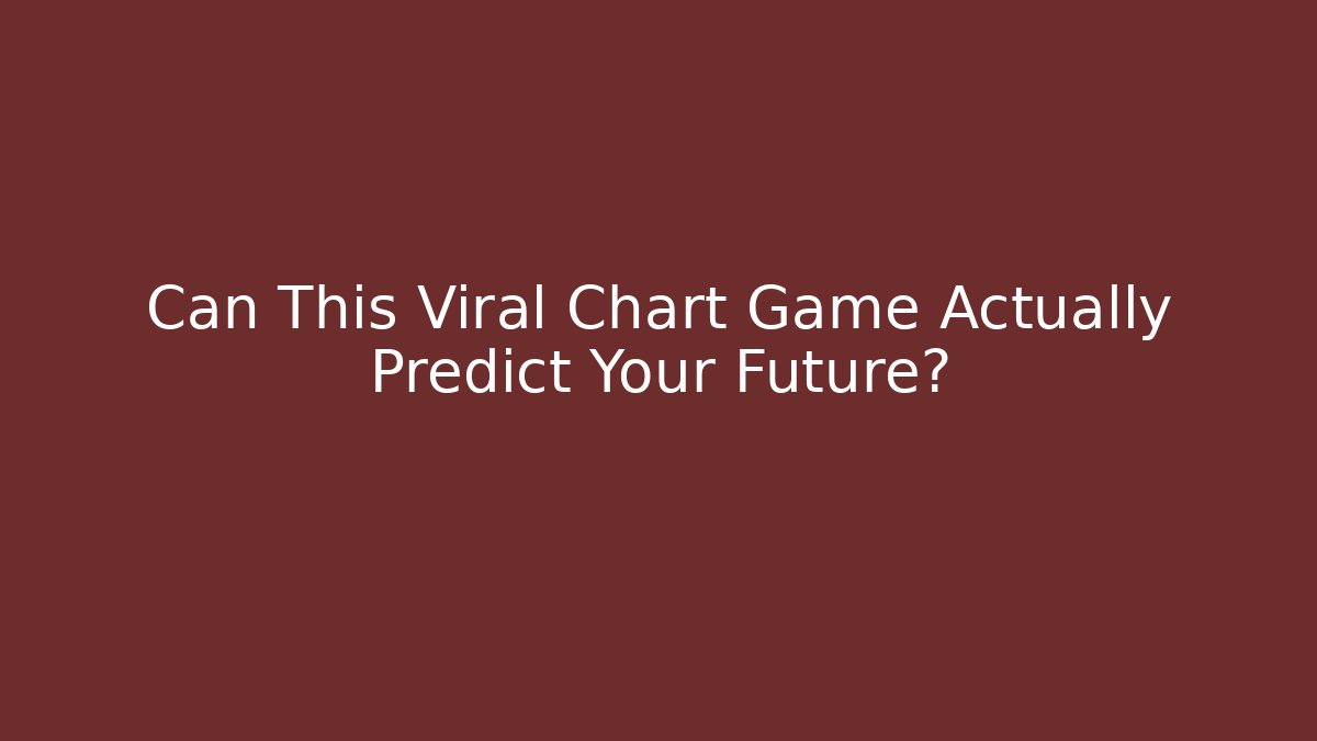 Can This Viral Chart Game Actually Predict Your Future? - Create More Assets