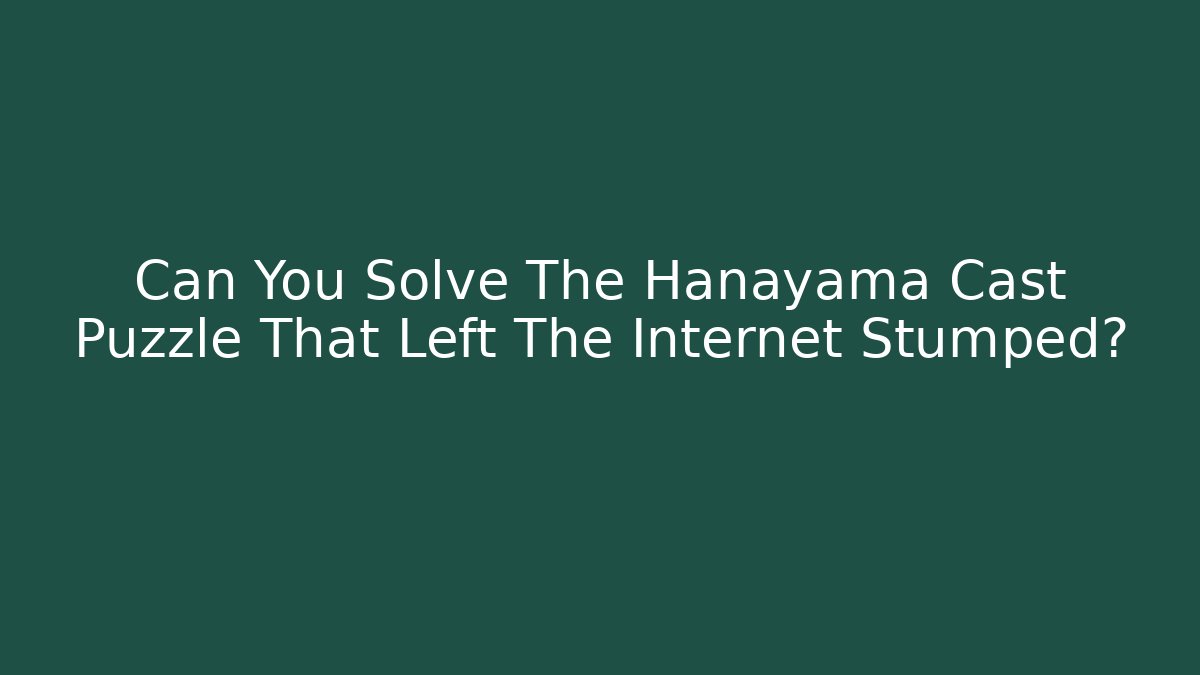 Can You Solve The Hanayama Cast Puzzle That Left The Internet Stumped?