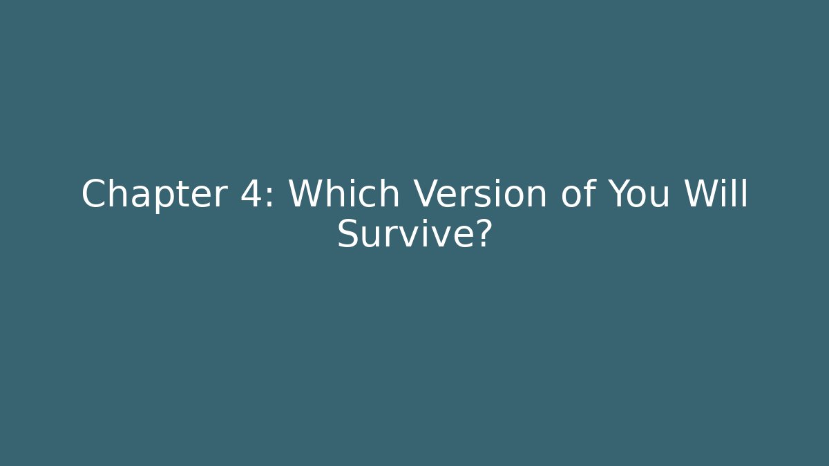Chapter 4: Which Version of You Will Survive?