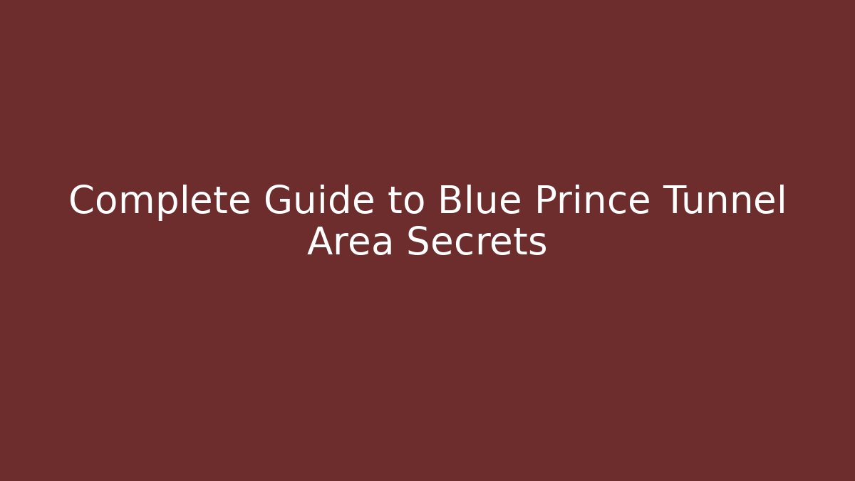Complete Guide to Blue Prince Tunnel Area Secrets - Create More Assets