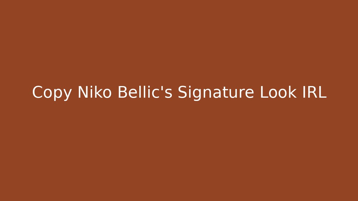 Copy Niko Bellic's Signature Look IRL