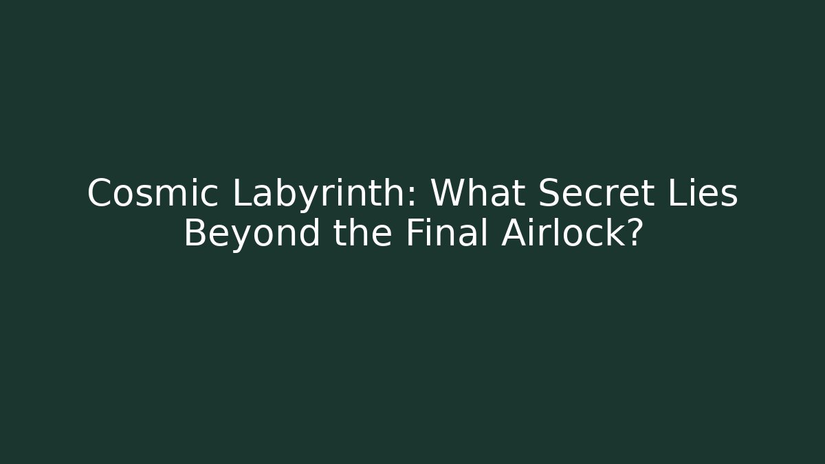 Cosmic Labyrinth: What Secret Lies Beyond the Final Airlock?