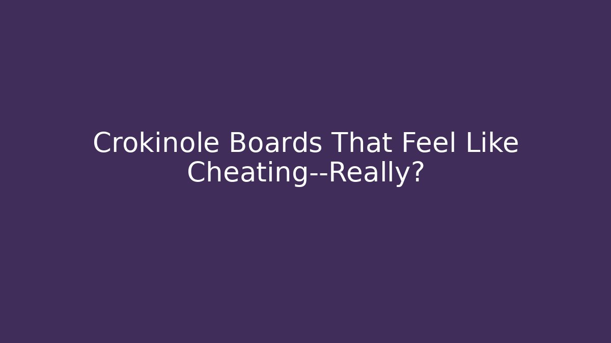 Crokinole Boards That Feel Like Cheating—Really? - Create More Assets