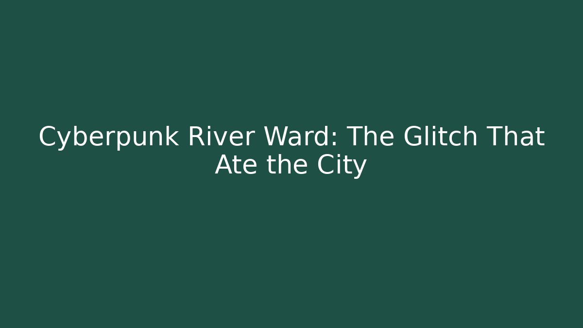 Cyberpunk River Ward: The Glitch That Ate the City