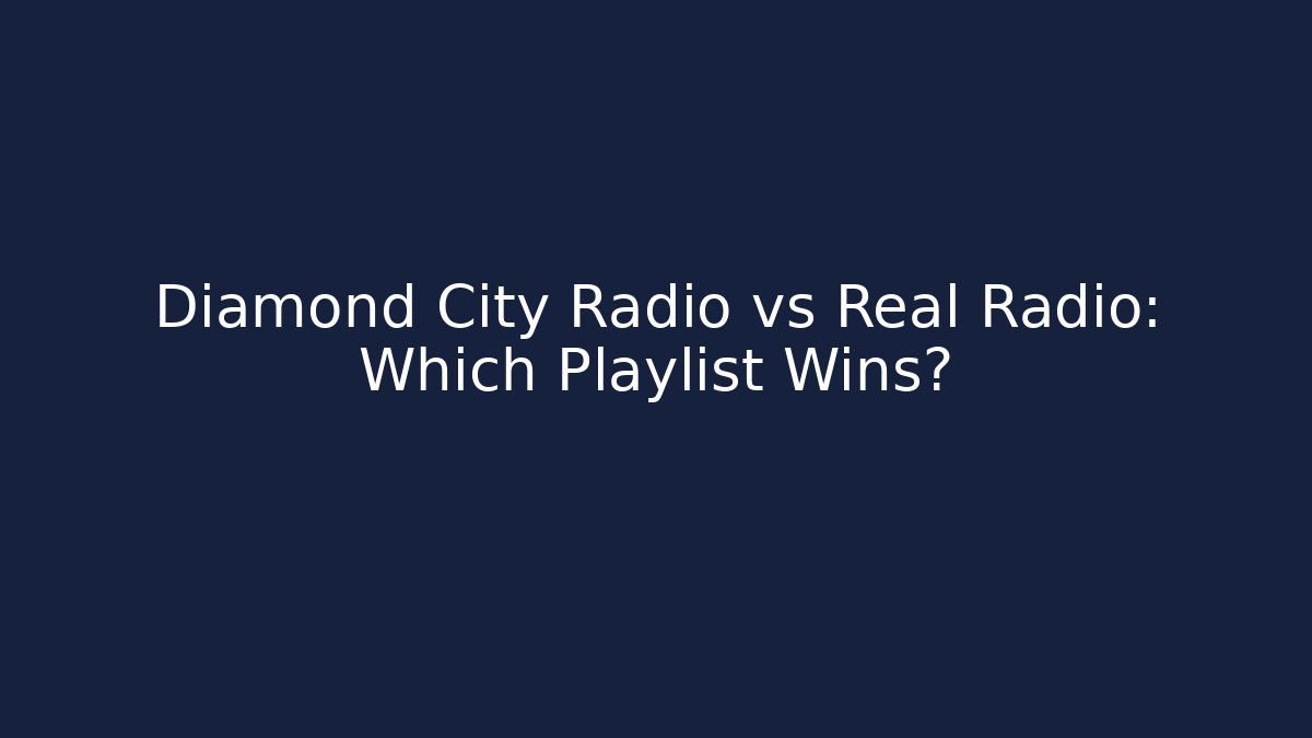 Diamond City Radio vs Real Radio: Which Playlist Wins?