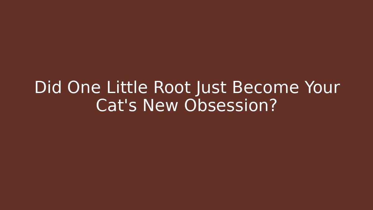 Did One Little Root Just Become Your Cat’s New Obsession?