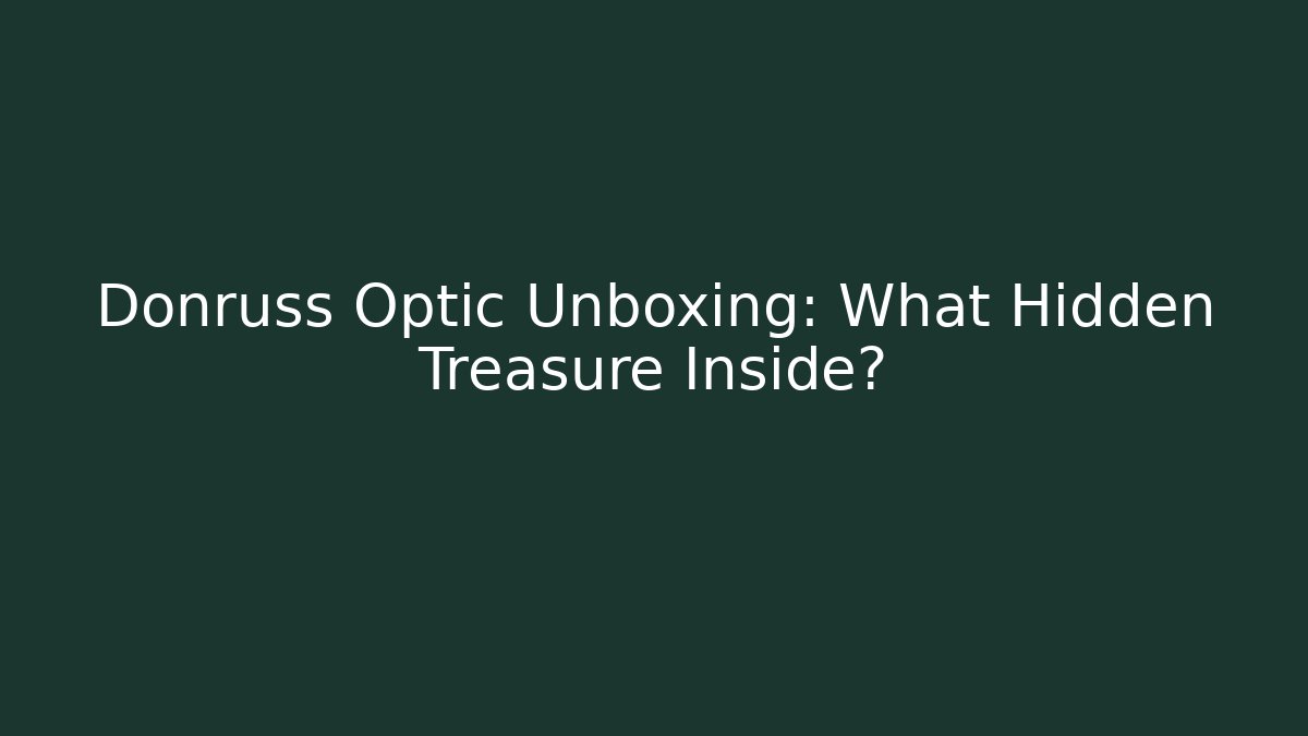 Donruss Optic Unboxing: What Hidden Treasure Inside?