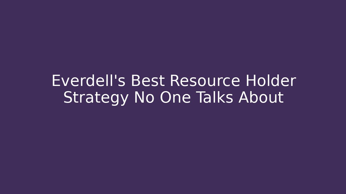 Everdell's Best Resource Holder Strategy No One Talks About