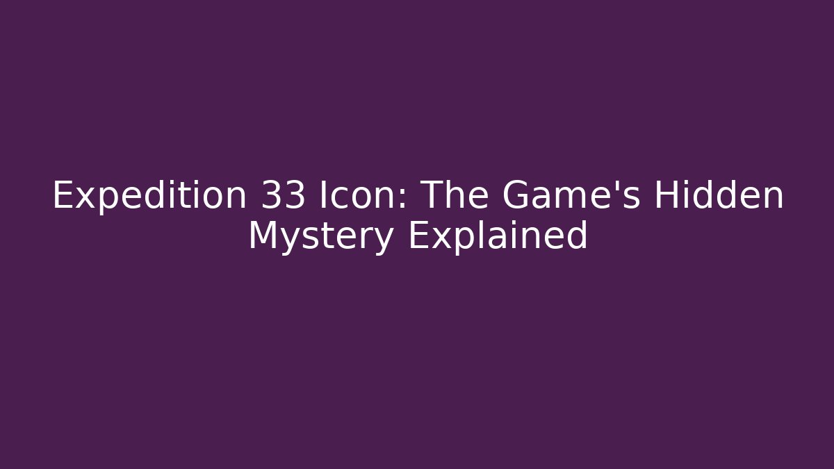 expedition 33 icon
