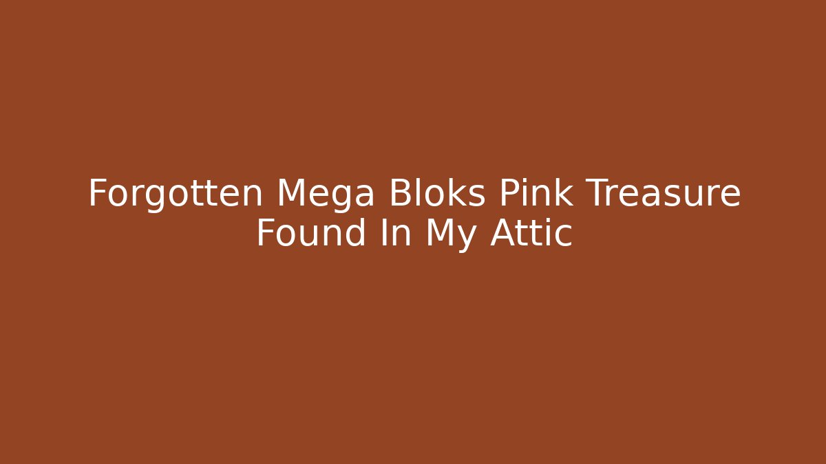 Forgotten Mega Bloks Pink Treasure Found In My Attic