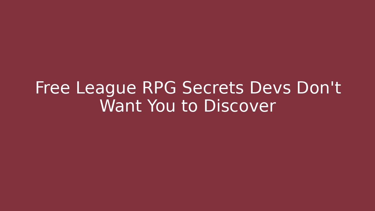 Free League RPG Secrets Devs Don’t Want You to Discover