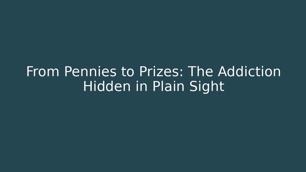 From Pennies to Prizes: The Addiction Hidden in Plain Sight