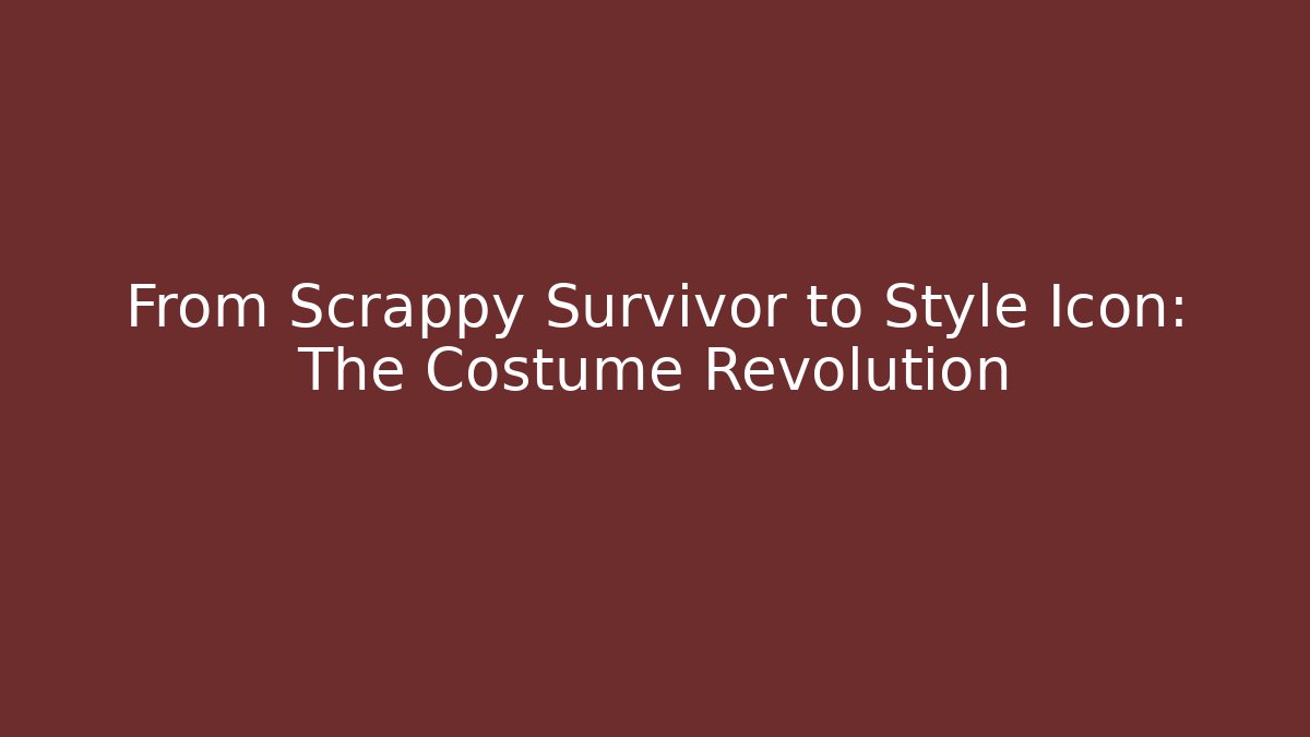 From Scrappy Survivor to Style Icon: The Costume Revolution
