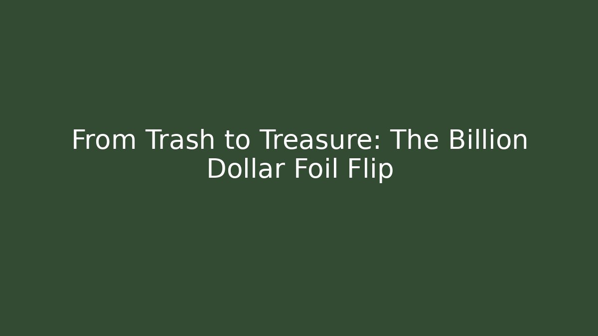 From Trash to Treasure: The Billion Dollar Foil Flip