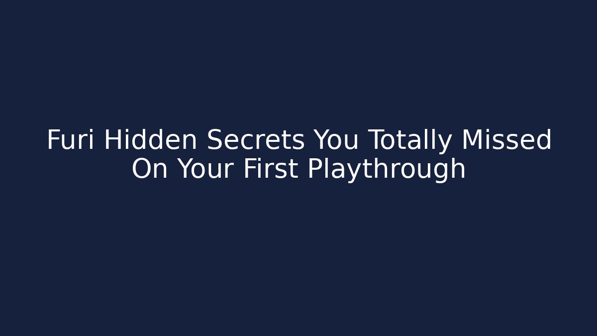 Furi Hidden Secrets You Totally Missed On Your First Playthrough - Create More Assets