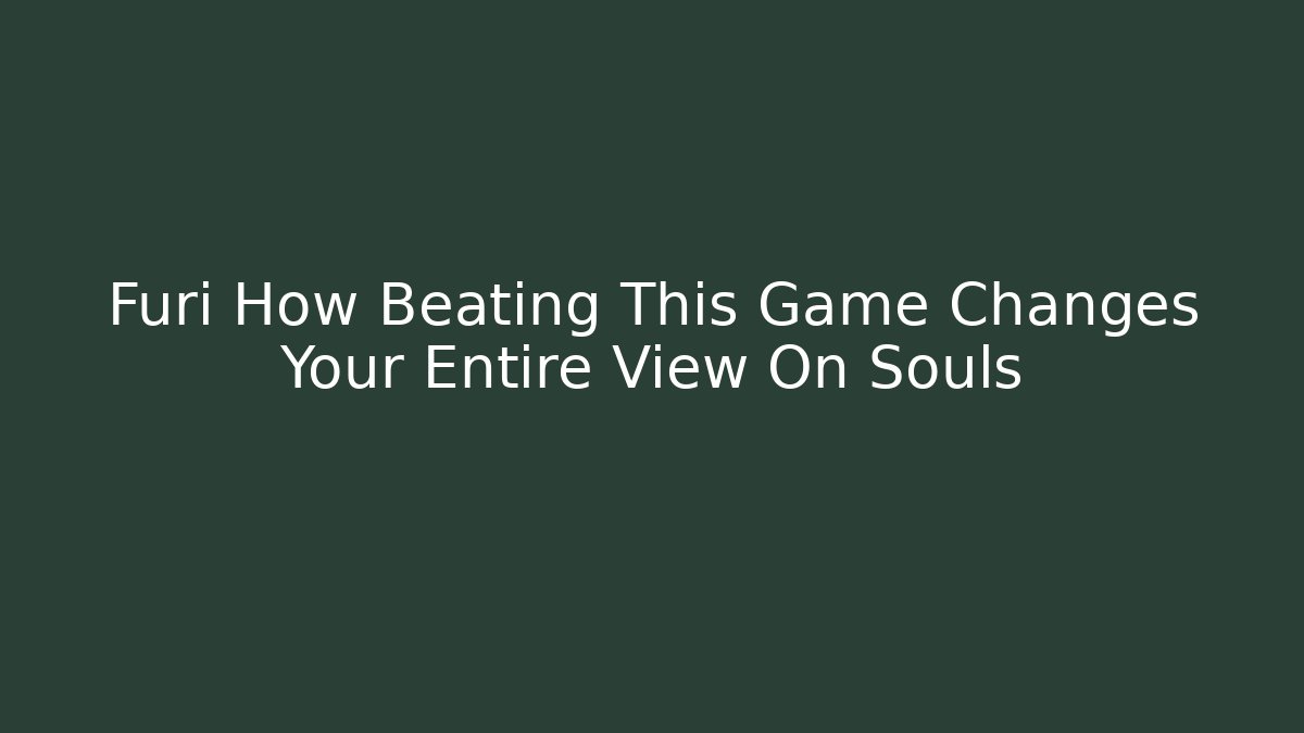 Furi How Beating This Game Changes Your Entire View On Souls