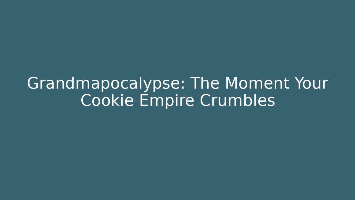 Grandmapocalypse: The Moment Your Cookie Empire Crumbles