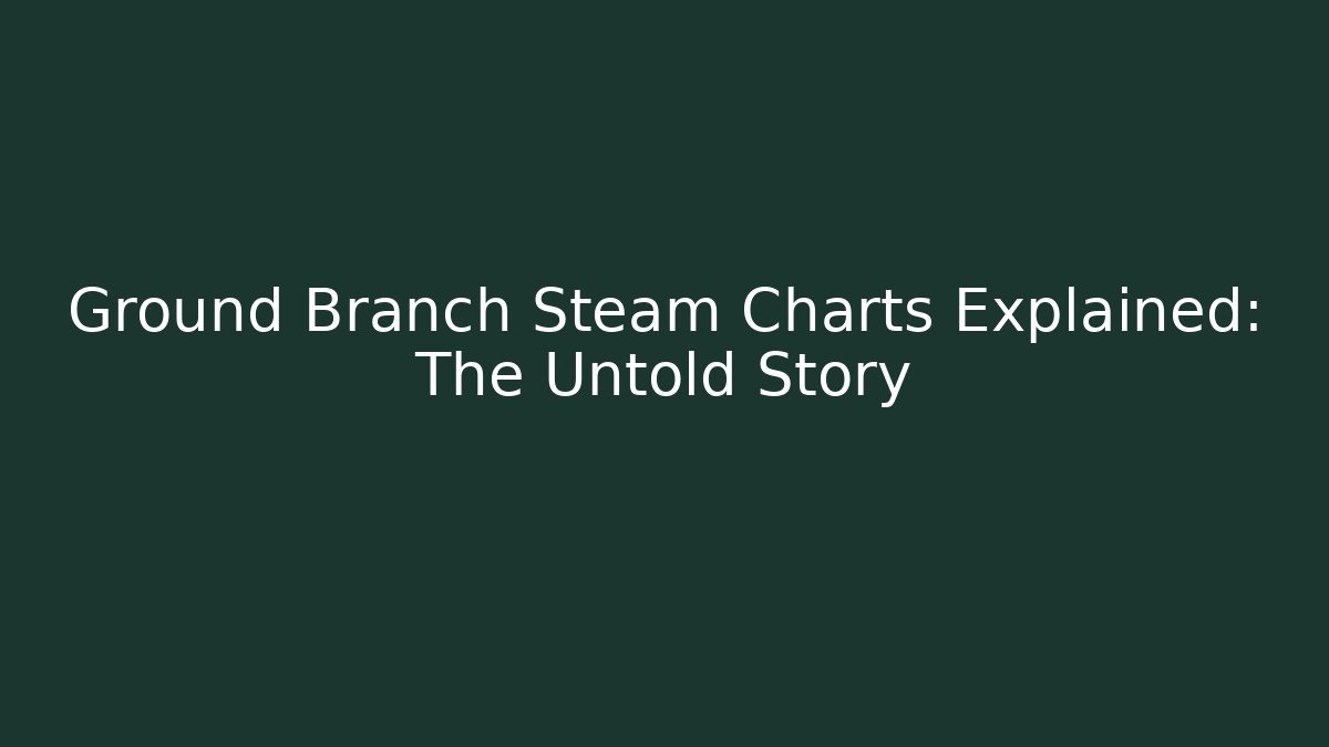 Ground Branch Steam Charts Explained: The Untold Story