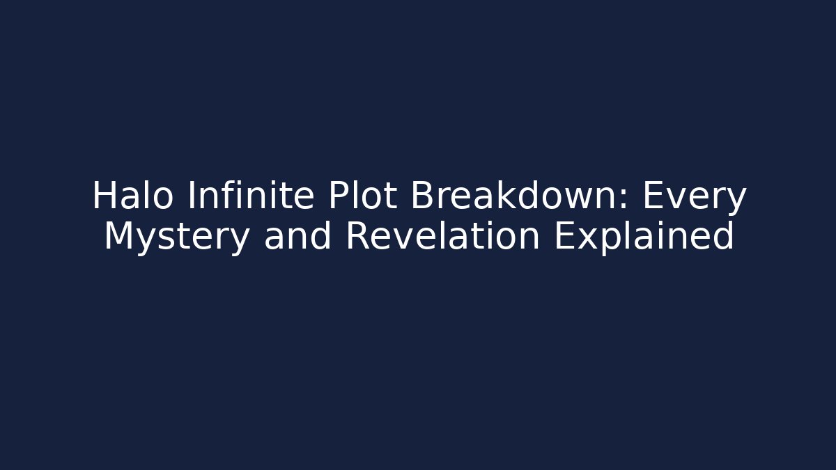 Halo Infinite Plot Breakdown: Every Mystery and Revelation Explained - Create More Assets