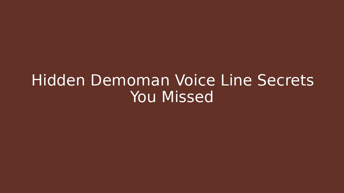 Hidden Demoman Voice Line Secrets You Missed