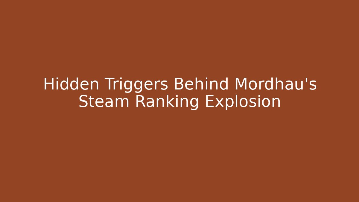 Hidden Triggers Behind Mordhau's Steam Ranking Explosion