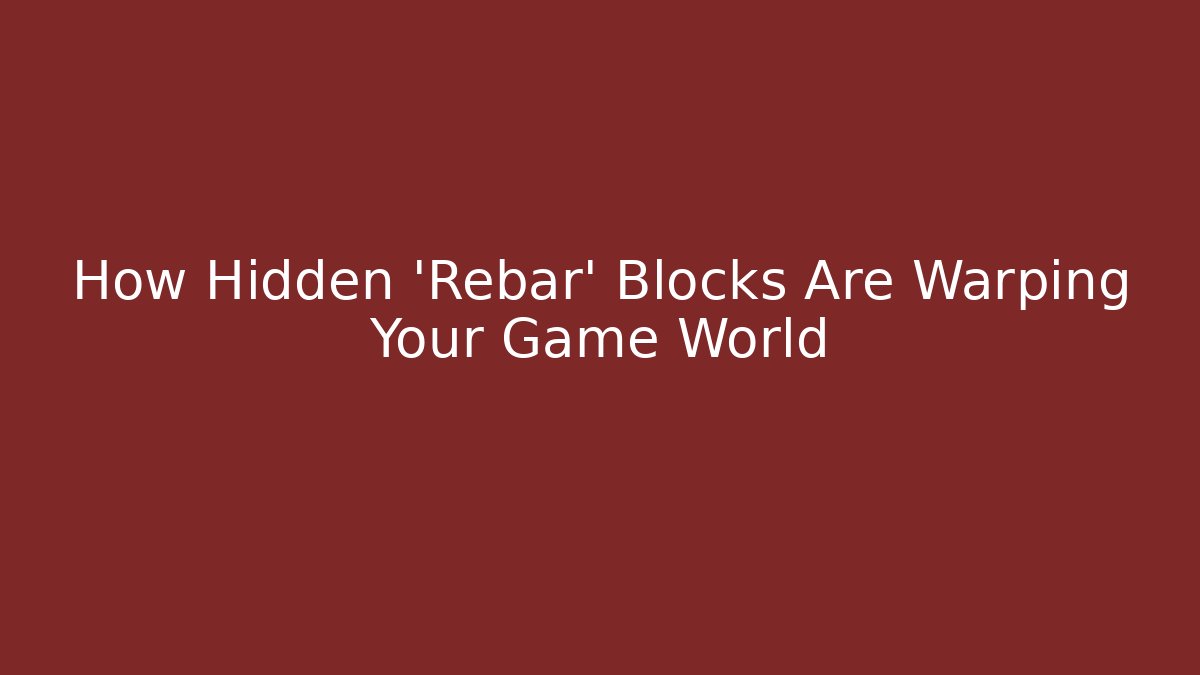How Hidden 'Rebar' Blocks Are Warping Your Game World