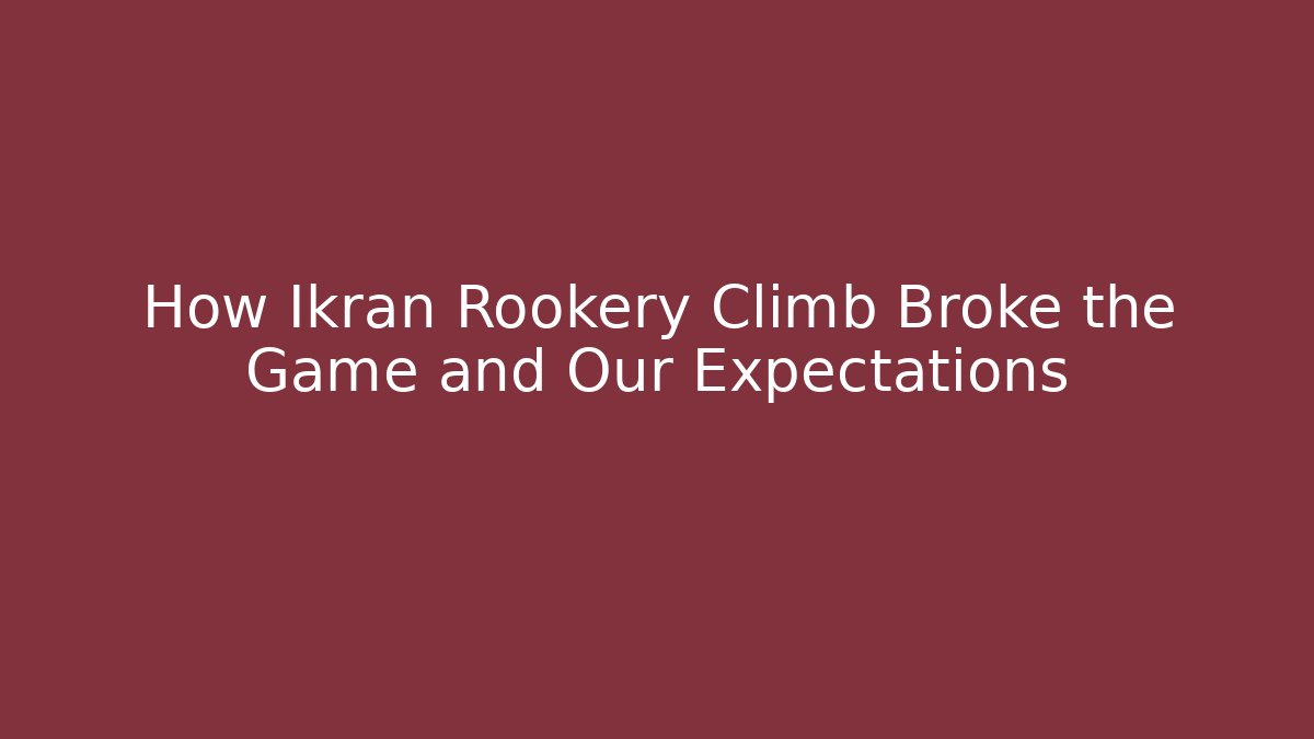 How Ikran Rookery Climb Broke the Game and Our Expectations