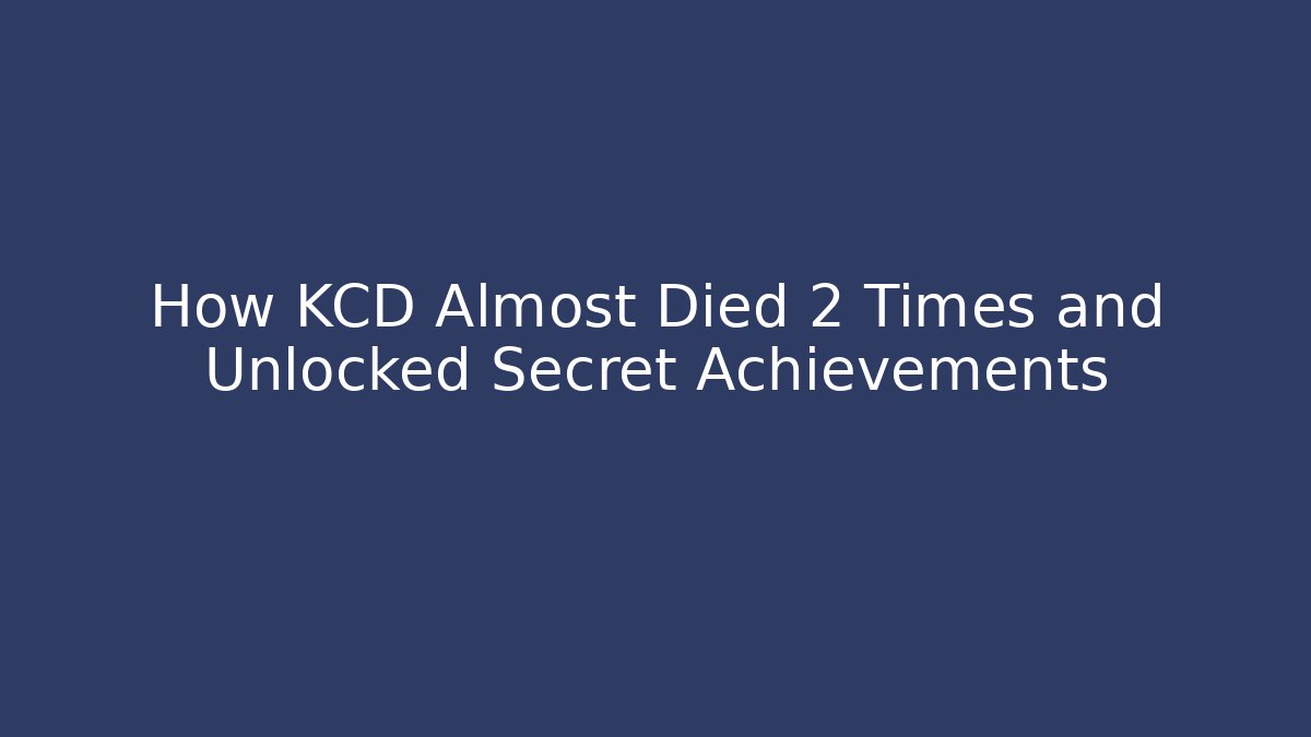 How KCD Almost Died 2 Times and Unlocked Secret Achievements