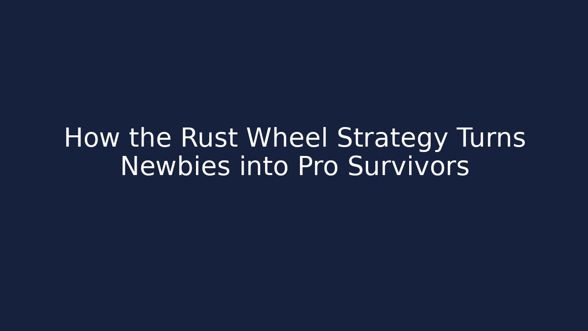 How the Rust Wheel Strategy Turns Newbies into Pro Survivors