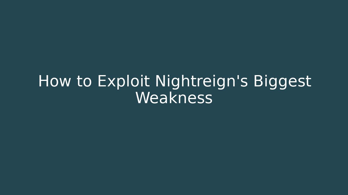 How to Exploit Nightreign's Biggest Weakness