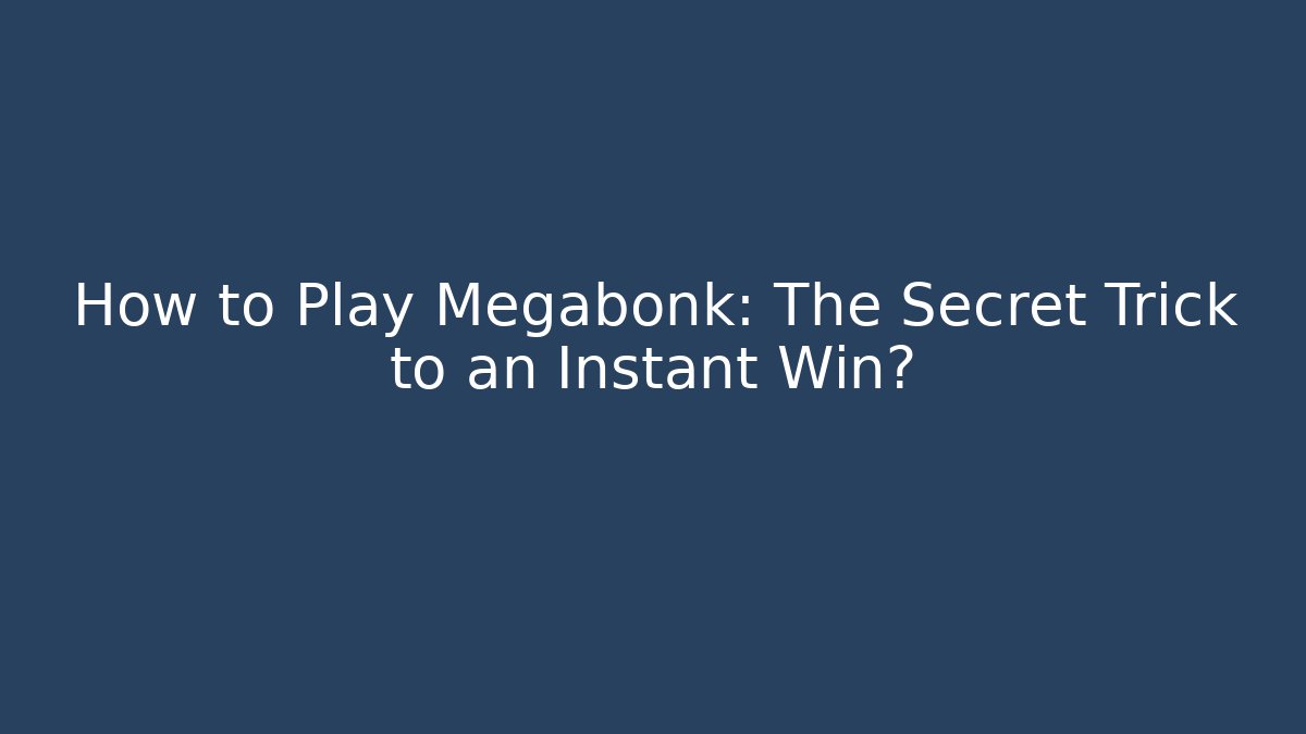 How to Play Megabonk: The Secret Trick to an Instant Win?
