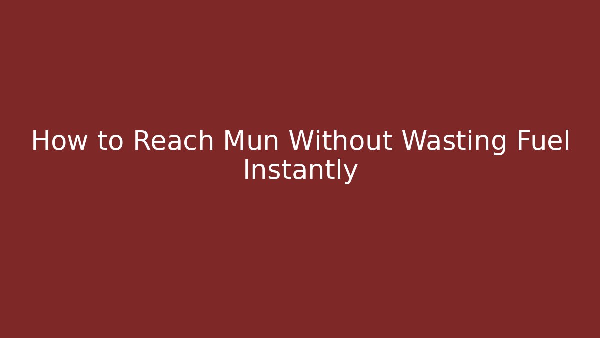 How to Reach Mun Without Wasting Fuel Instantly