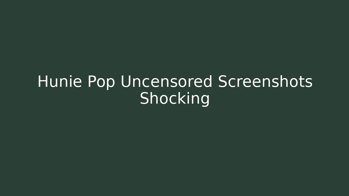 Hunie Pop Uncensored Screenshots Shocking - Create More Assets