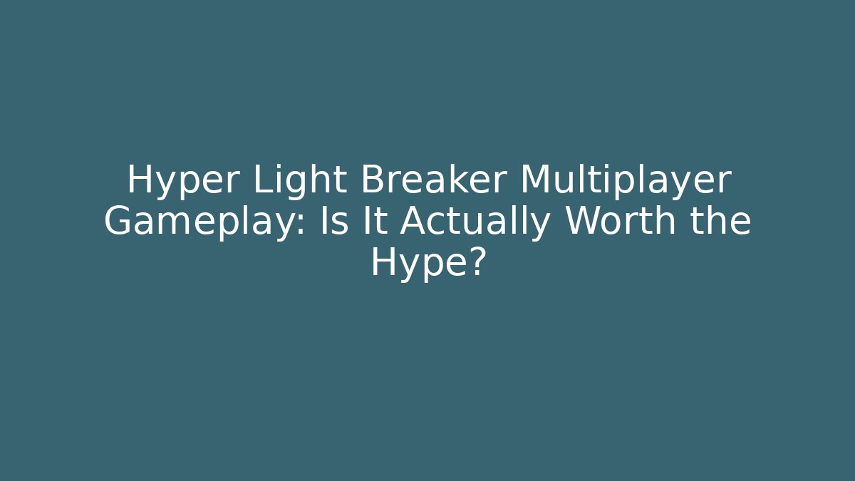 Hyper Light Breaker Multiplayer Gameplay: Is It Actually Worth the Hype? - Create More Assets