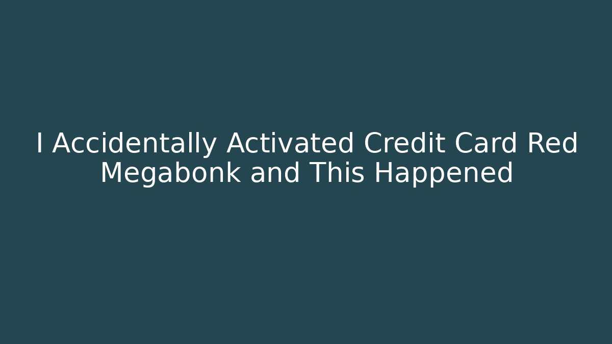 I Accidentally Activated Credit Card Red Megabonk and This Happened