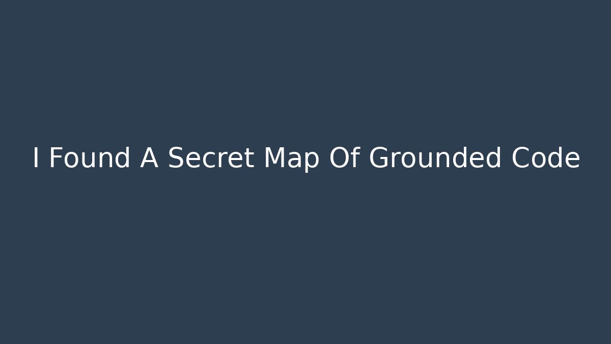 I Found A Secret Map Of Grounded Code - Create More Assets