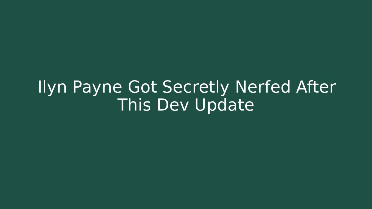 Ilyn Payne Got Secretly Nerfed After This Dev Update