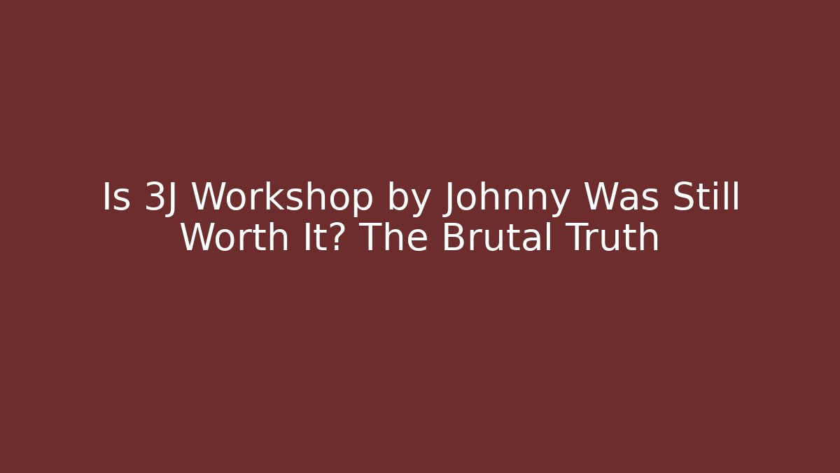 Is 3J Workshop by Johnny Was Still Worth It? The Brutal Truth