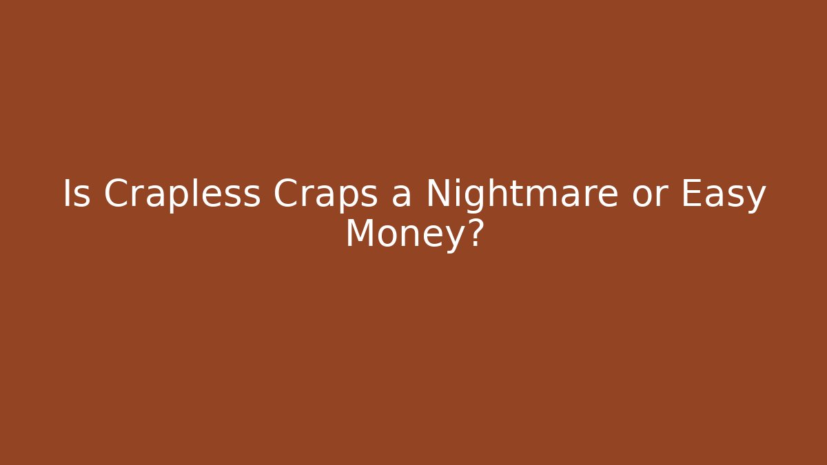Is Crapless Craps a Nightmare or Easy Money?